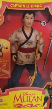 1997 Disney Mulan Barbie Figure Captain Li Shang